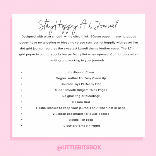 Stay Hoppy A6 Hardbound Cover Journal