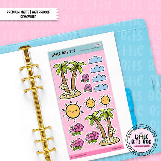 Aloha Sheldon- Make a Scene Sticker Sheet
