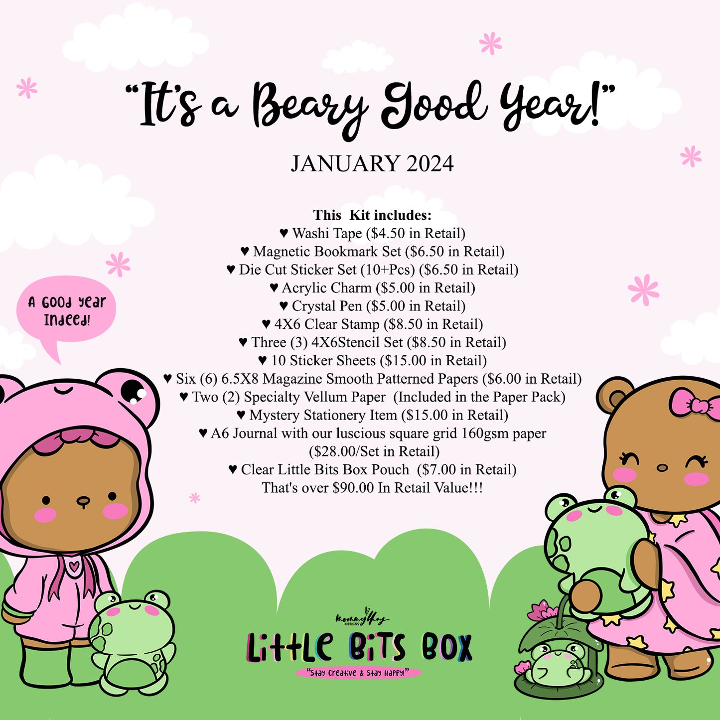 It's a Beary Good Year | January 2024 Little Bits Box