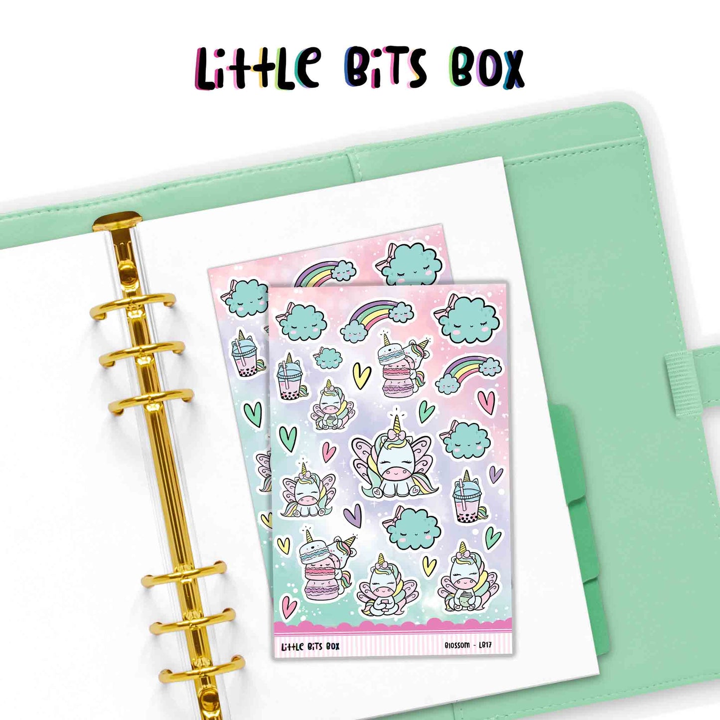 Retro Blossom Deco Sticker Sheet