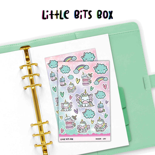 Retro Blossom Deco Sticker Sheet