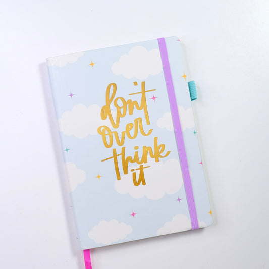 Do Not Overthink it | A5 Square Grid Journal