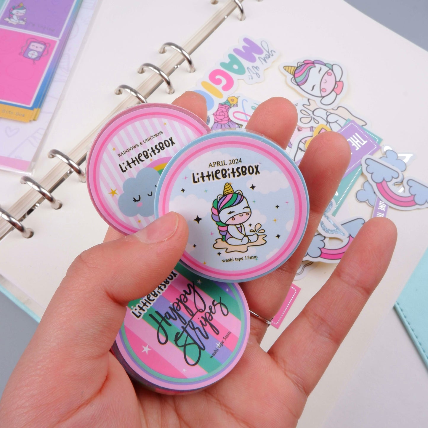 Rainbows & Unicorns (Apr 2024) Washi Bundle