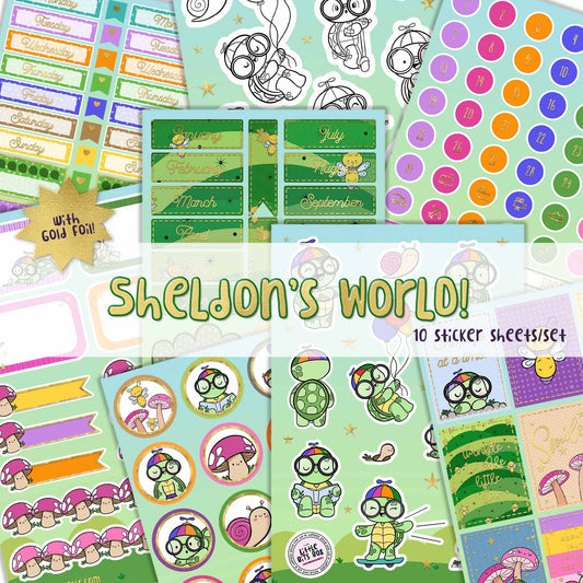 Sheldon's World Sticker Set