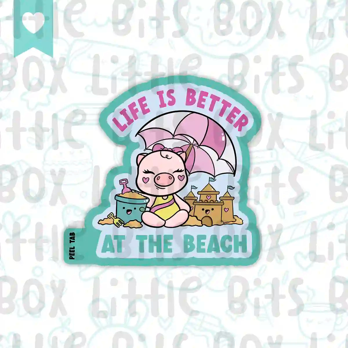 Life is better at the beach sticker