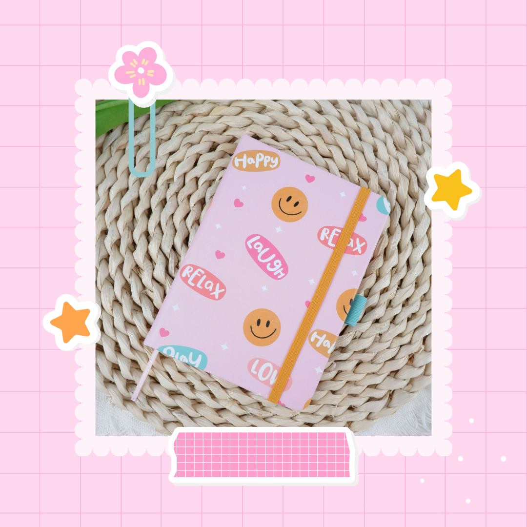 Happy Emoji A6 Journal