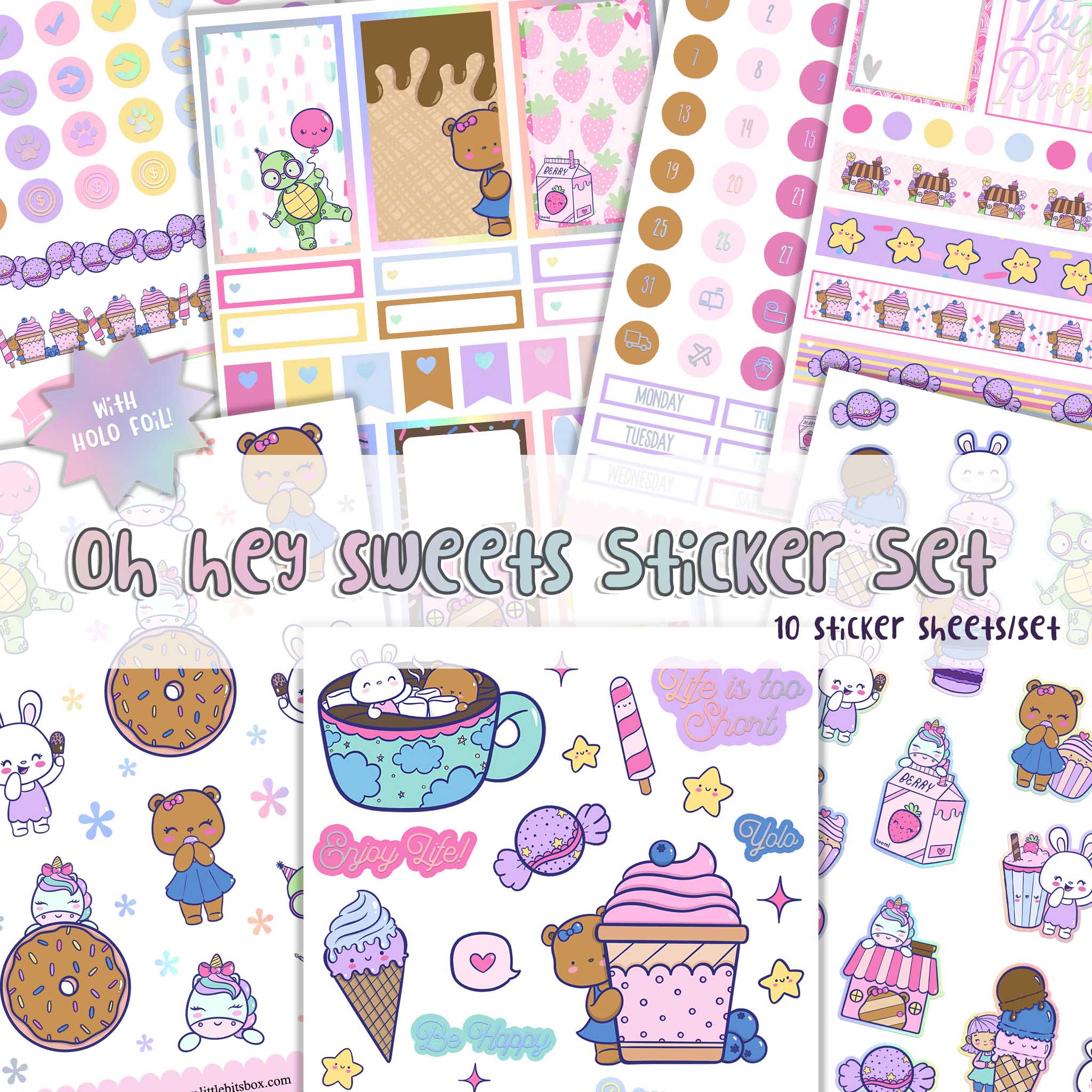 Oh Hey Sweet Sticker Set – LITTLE BITS BOX